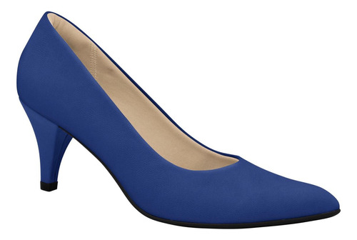 Sapato Feminino Piccadilly Salto Fino Scarpins 745035 Azul