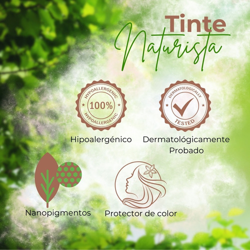 Tinte Cabello Sin Amoniaco Sin Parabenos Extractos Naturales Rubio Oscuro 2 Pack