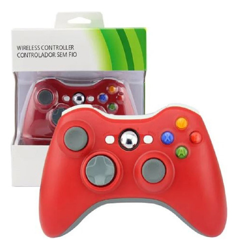 Control Compatible Con Xbox 360 Inalámbrico Rojo