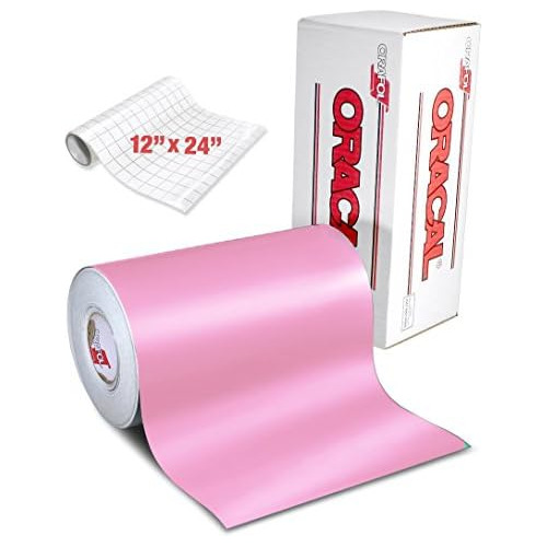 Vinilo Adhesivo Mate Suave Rosa Manualidades, 12 Pulgad...