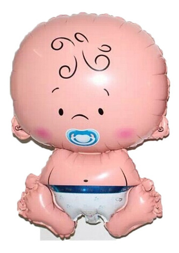 Globo Metalizado Bebe 36cm Cotillon Deco Baby Shower 