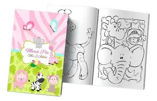 comprar 70 Libritos Personalizados Colorear Souvenir Pintar 10x15 Cm