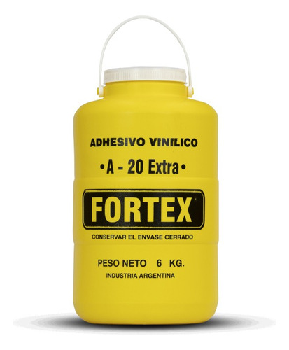Cola De Carpintero Fortex A-20 Adhesivo Vinilico 6 Kg