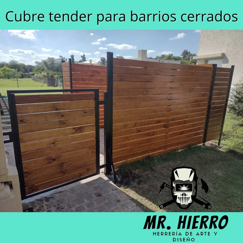 Imagen 2 de 9 de Cercos Medianeras De Hierro Y Madera