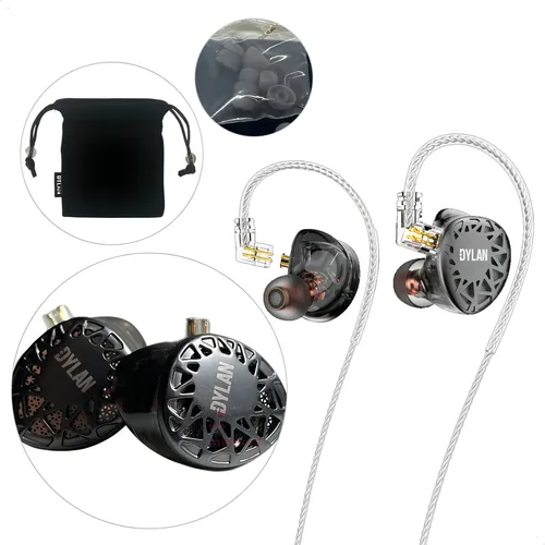 comprar Fone Ouvido Monitor Palco Dylan De-635 3 Drivers In-ear Cor Verde-escuro