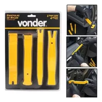 Comprar Jogo De Espátulas De Nylon Automotivas Com 4 Peças Vonder