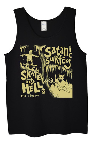 Polera Musculosa Satanic Surfers Skate To H Punk Abominatron