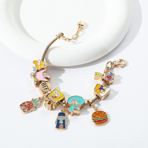 Bob Esponja Squarepants Pulsera De Abalorios Joyería
