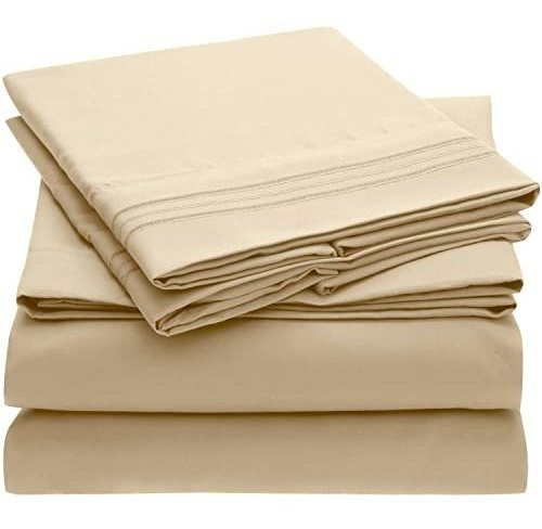 Mellanni King Size Sheet Set - Lujoso Hotel 1800 Gbtch