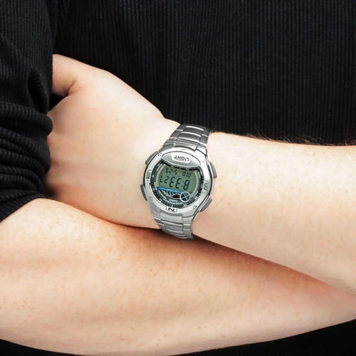 Relógio Masculino Digital Casio W-753d-1avdf - Pulseira Aço | Frete grátis