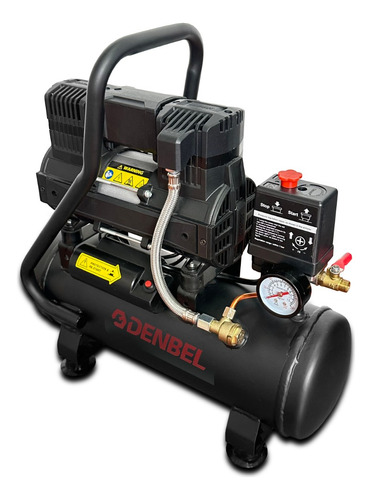 Compresor De Aire Electrico 1 Hp 10 L Denbel Libre De Aceite Color Negro Fase eléctrica Monofásica Frecuencia 60 Hz