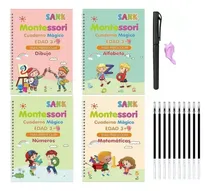 Comprar Set 4 Libros Mágicos Montessori Caligrafía Para Niños