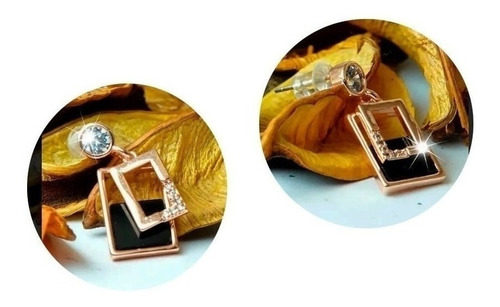 Aretes Oro 18k Pendientes Mujer Joyeria Regalo Boda Fiesta