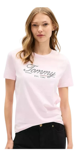 Playera Casual Tommy Hilfiger Moda Mujer Algodón - Original