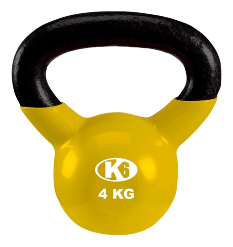 Kettlebell Pesa Rusa De Hierro Y Pvc 4kg 9lbs K6 Fitness