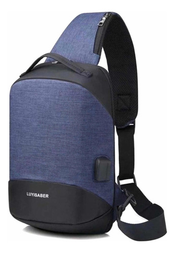 . Pechera Con Usb Mochila Cruzada Ajustable Antirrobo Moda