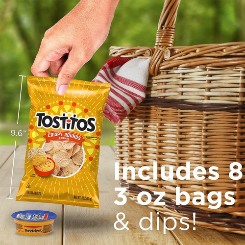 Chips Tostitos Rounds Y Salsa De Queso Para Nachos 16 Unidad