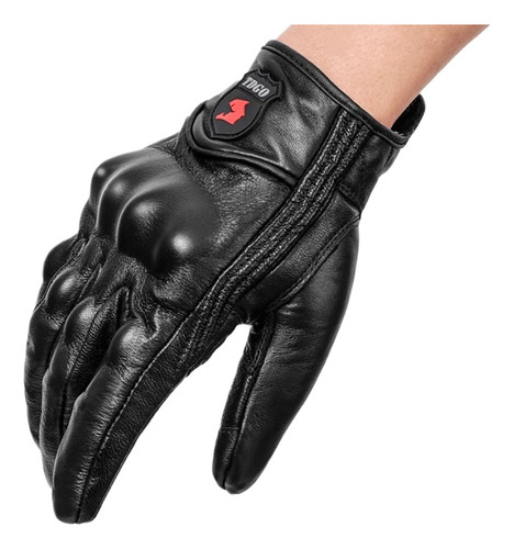 Guantes Para Motociclista De Piel Con Protecciones Icon