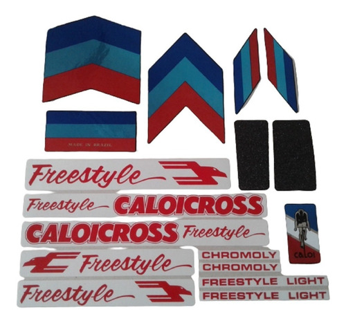 Adesivos Freestyle Com Lixas Caloi Cross Extra Light Nylon