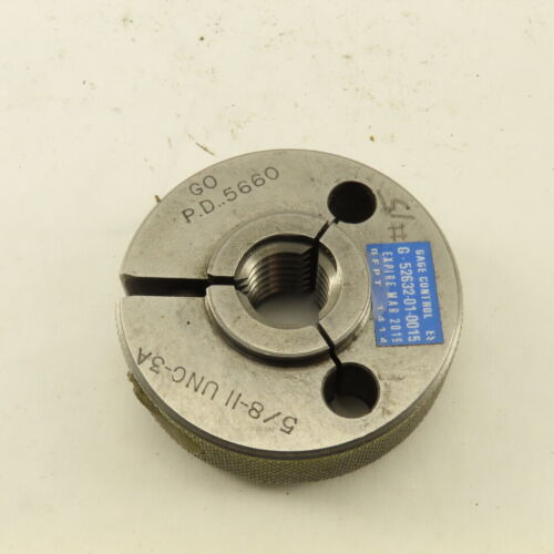 5/8 -11 Unc-3a Thread Ring Go Gage Only Go Pd 0.5660 Aal