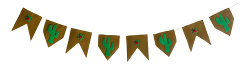 Bandeirinha Cacto C /2m Arraiá Decoração Festa Junina