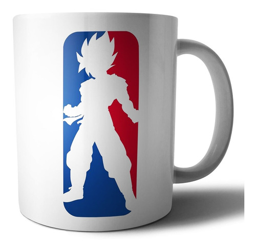 Taza De Cerámica - Goku Logo Nba - Dragon Ball Z