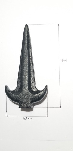 Accesorio De Reja Punta De Lanza Vikingo Grande1/2 Fundicion