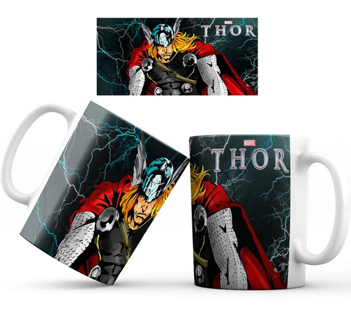 Mug Taza Thor Superheroe Marvel 004