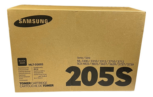 Toner Original Samsung Ml 3310/3710 Mlt-205s 1,500 Pags