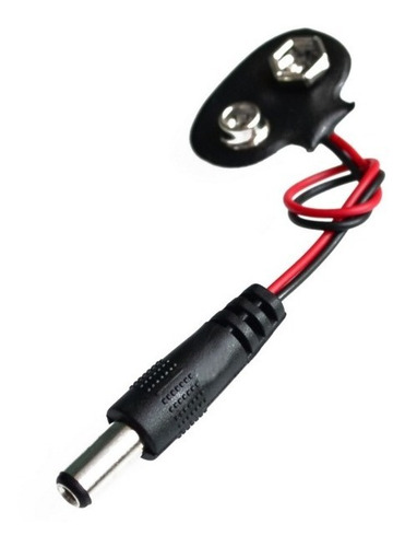 30x Clip De Bateria 9v [vertical] + Plug P4 Para Arduino
