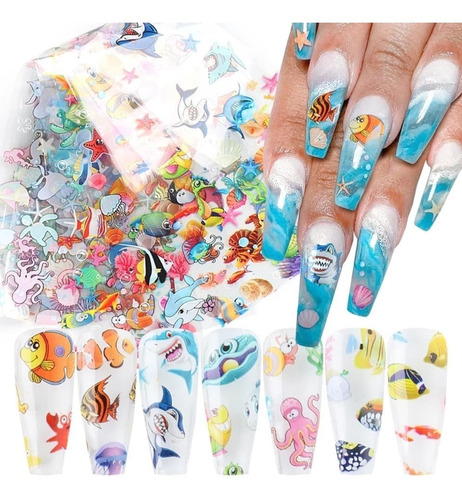 Foil Uñas Playa Pez 10 Metros Dif. Bolsa Celofan