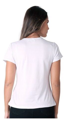 Playera Mujer Moda Camiseta Blanco Stfashion 69705023