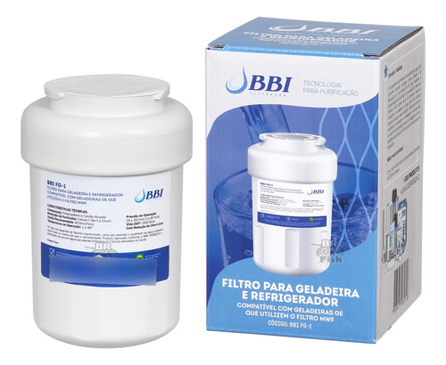 Refil Filtro Bbi Para Geladeira Ge Mwf Side By Side Fg-1