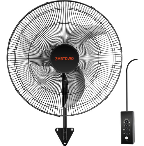 Ventilador De Pared Zmrtdwo, 50 Cm, Oscilante, 3 Velocidades