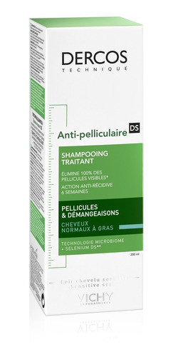 Shampoo Dercos Anti-caspa Pelo Graso 200ml