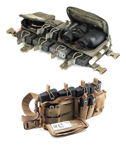 Chaleco Chest Rig Tactico Coyote. (Usado)