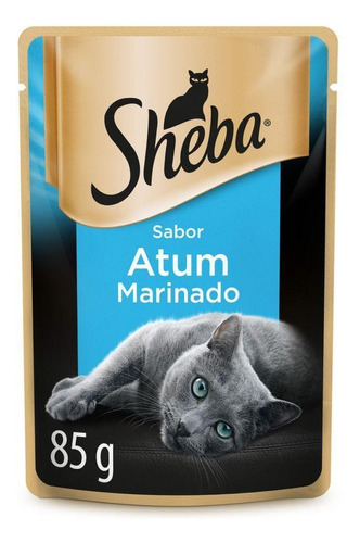 Alimento Sheba Filetes Selectos para gato adulto sabor atum em saco de 85g