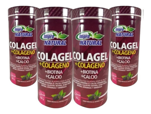 Colágeno - Biotina - Calcio -x4 - g a $57
