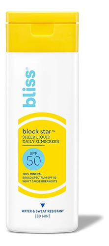 Bliss Block Star Sheer Tinted Face Sunscreen Spf 50-2 Fl Oz