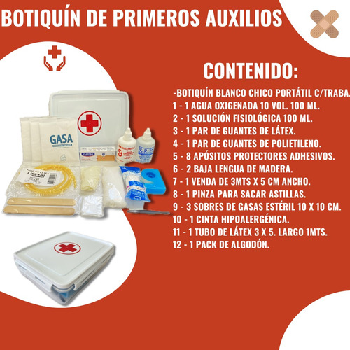 Kit Botiquin Primeros Auxilios Curacion Botiquin Emergencia