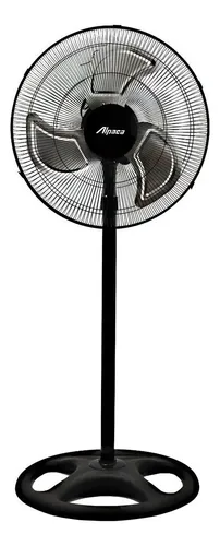 Ventilador de pie Alpaca ALP-M-16 con 3 palas de Metal estructura color negro