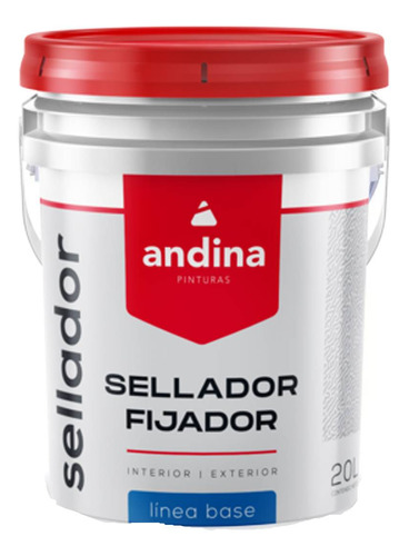 Sellador Fijador Al Agua Andina X 20 Lts Color Incoloro