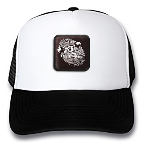 Gorra Trucker Tablas Skate Skateboards Huella Digital Ska3