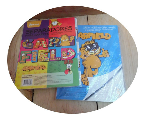 Separadores De Hojas De Garfield Para Carpeta 2 Piezas