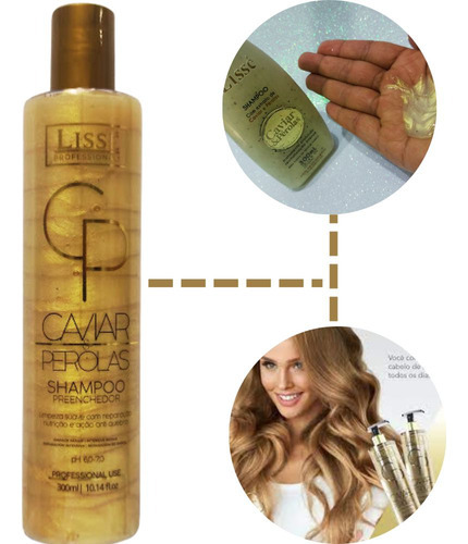 Lissé Shampoo De Tratamento Profissional Caviar E Perola 300 Ml