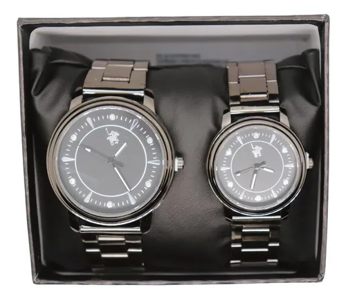 Set 2 Relojes Polo Club Para Hombre Y Mujer 567 San Valent n Color