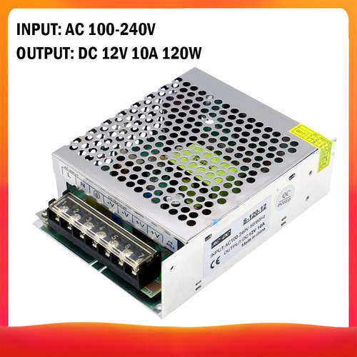 Ac 100-240v A Dc 12v 10a 120w Transformador De Voltaje Regul