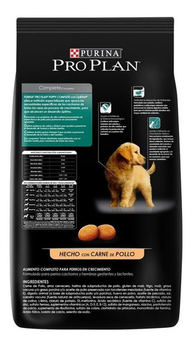 Imagen 3 de 3 de Alimento Pro Plan OptiStart Puppy para perro cachorro de raza mediana sabor pollo/arroz en bolsa de 20.4kg