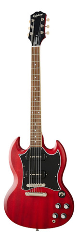 Guitarra eléctrica Epiphone Modern SG Classic Worn P-90s de caoba cherry desgastado con diapasón de laurel indio