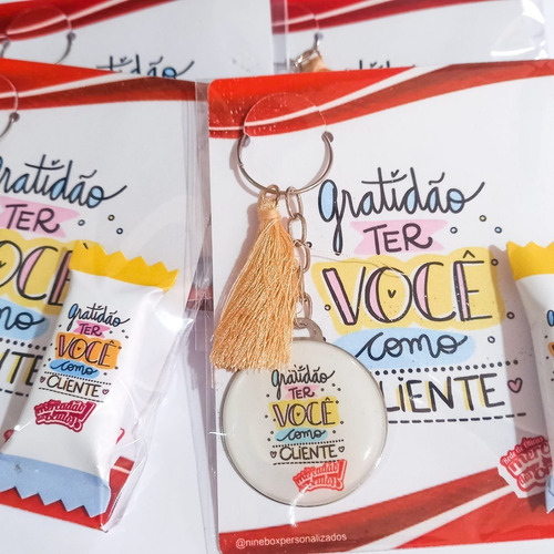 Brindes Mimo Chaveiro Personalizado 20 Unid